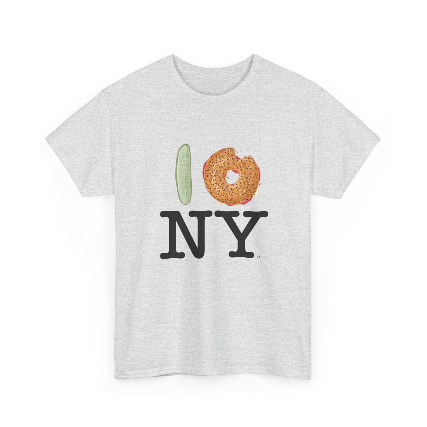 I Love New York City Bagel Shop Graphic T Shirt Unisex NEW Heavy Cotton Tee