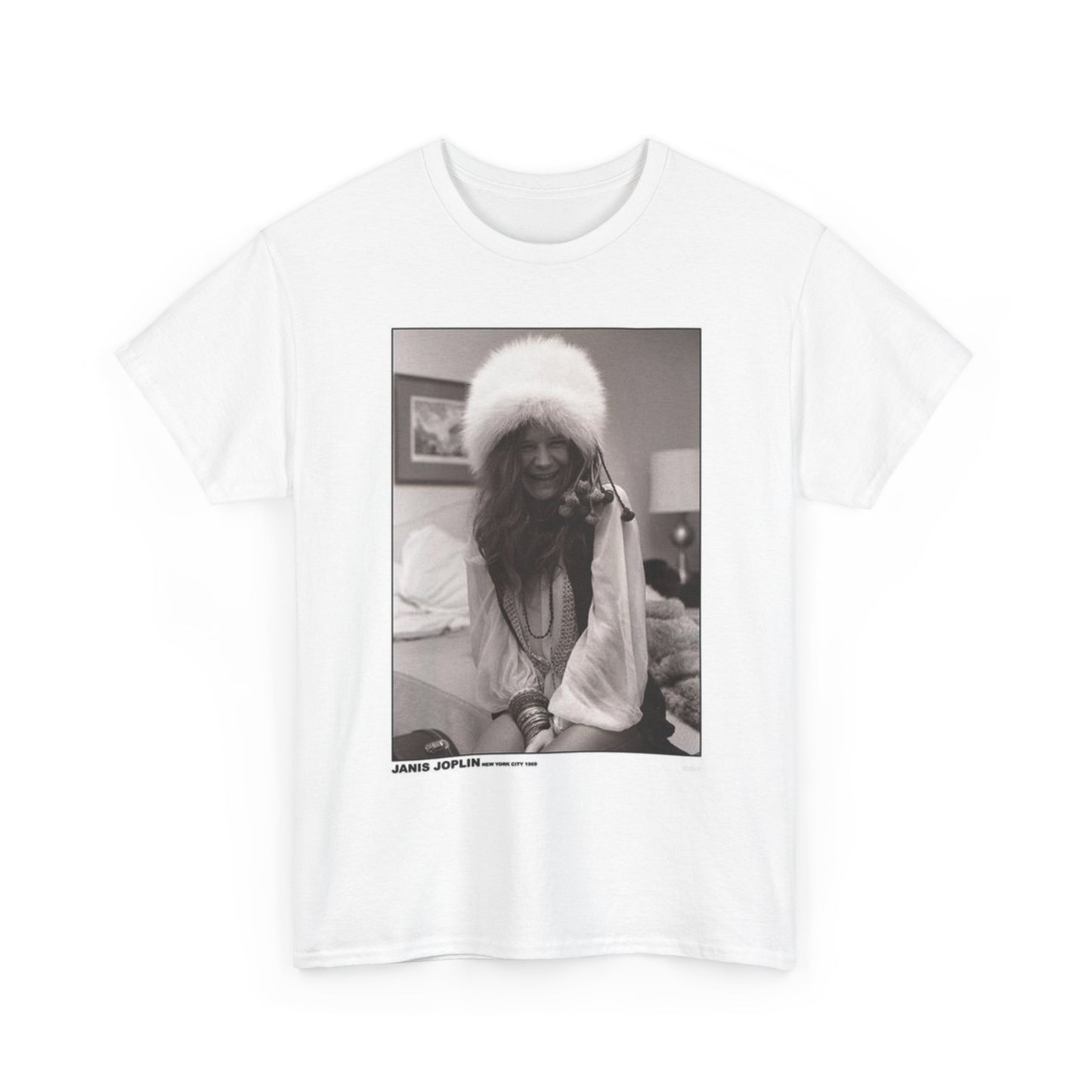 Janis Joplin Graphic T Shirt Vintage Photo Retro Unisex Heavy Cotton Tee