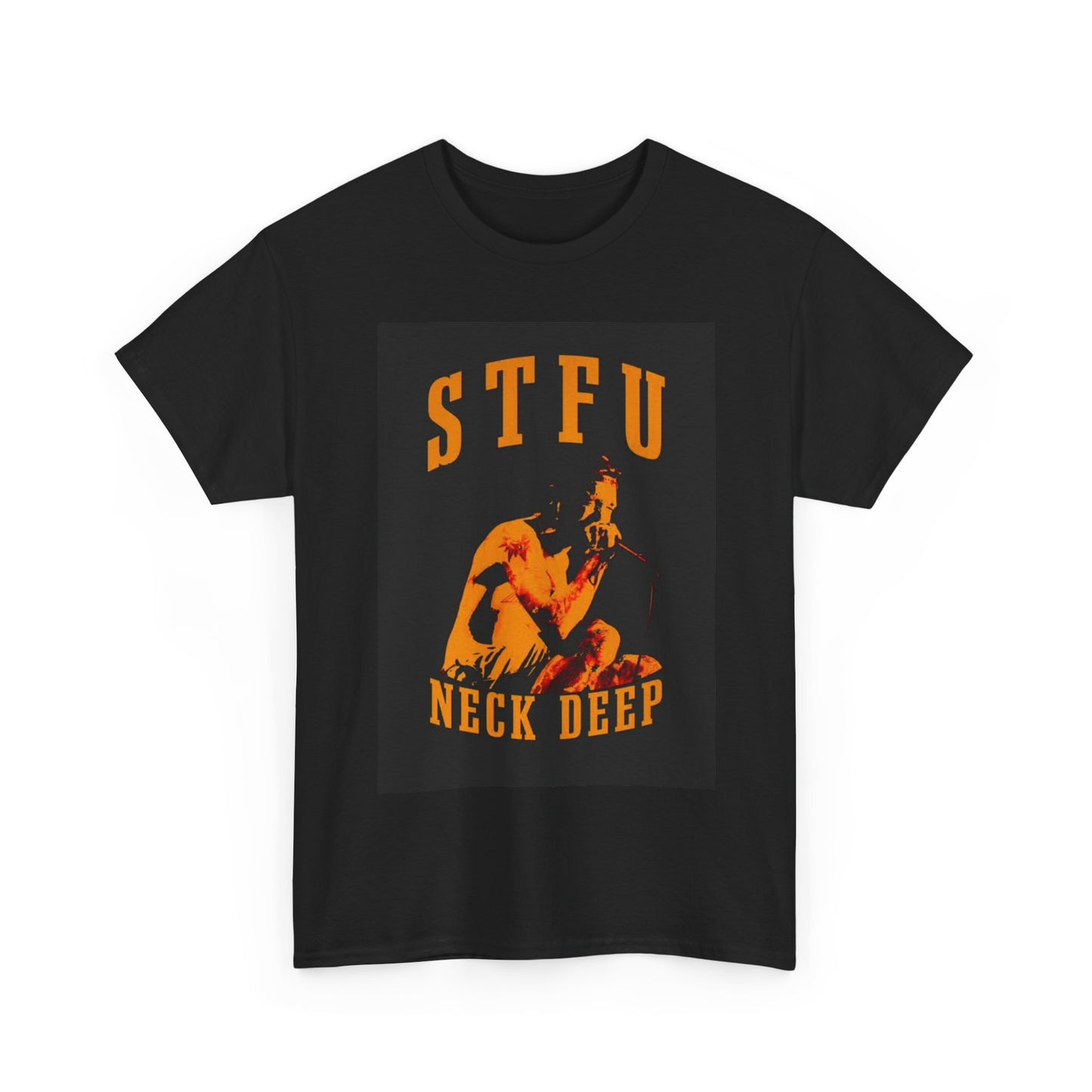 Neck Deep Tshirt Punk Rock Graphic Retro STFU Unisex Heavy Cotton Tee