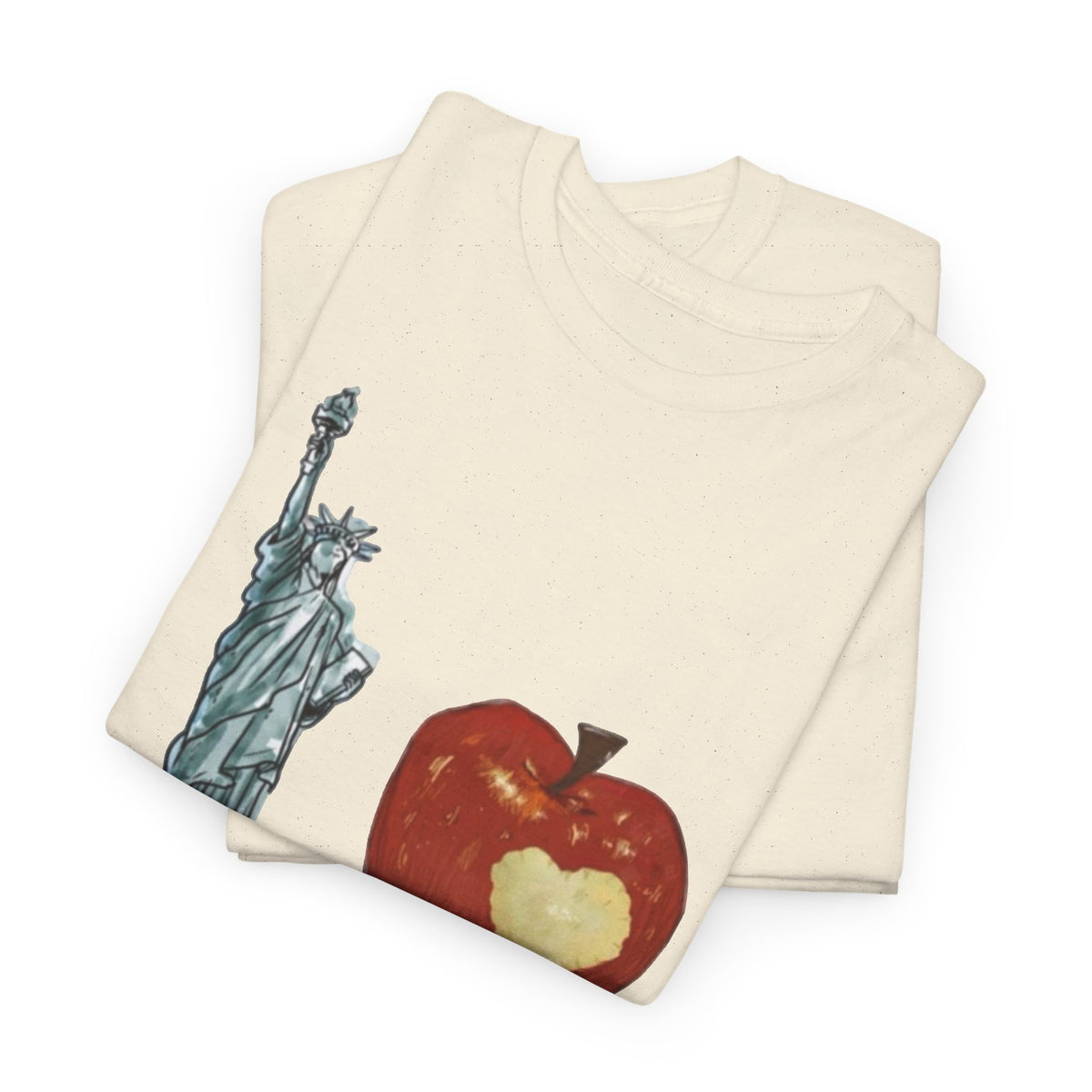 I love New York Graphic T Shirt Vintage Big Apple Men's Heavy Cotton Tee