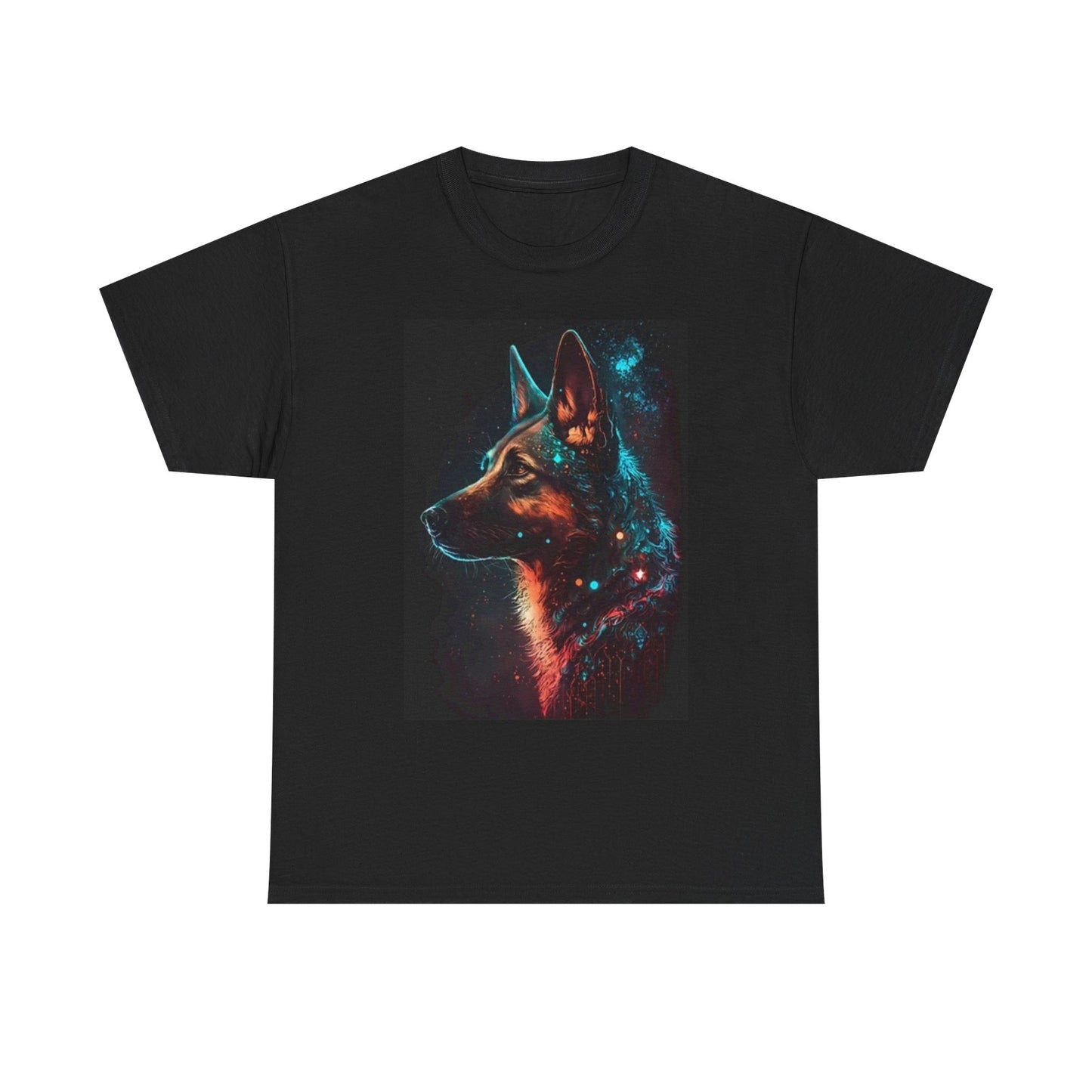 German Shepard Graphic T Shirt Funny Unisex Heavy Cotton Tee