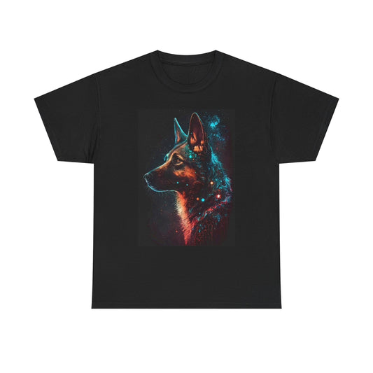 German Shepard Graphic T Shirt Funny Unisex Heavy Cotton Tee