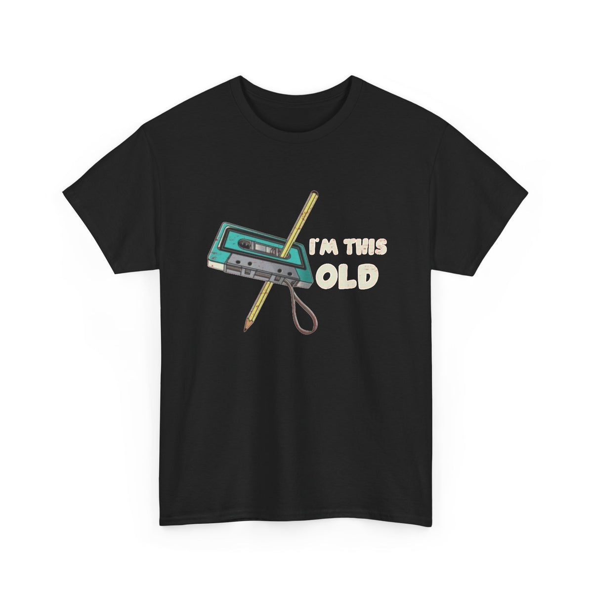 I'm This Old Cassette Player T-Shirt Funny  Men's Graphic Tee
