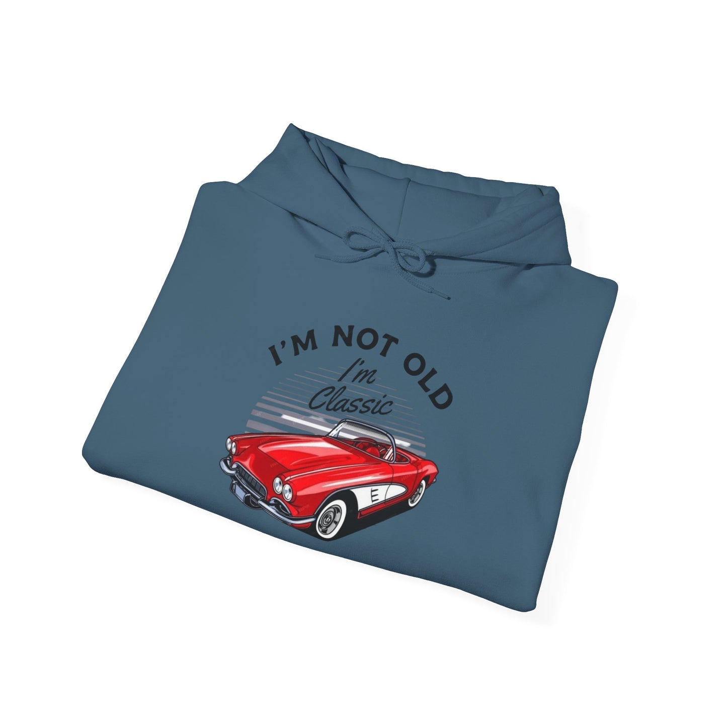 Classic Corvette Retro Graphic Hoodie Unisex Heavy Blend™ Hooded Sweatshirt