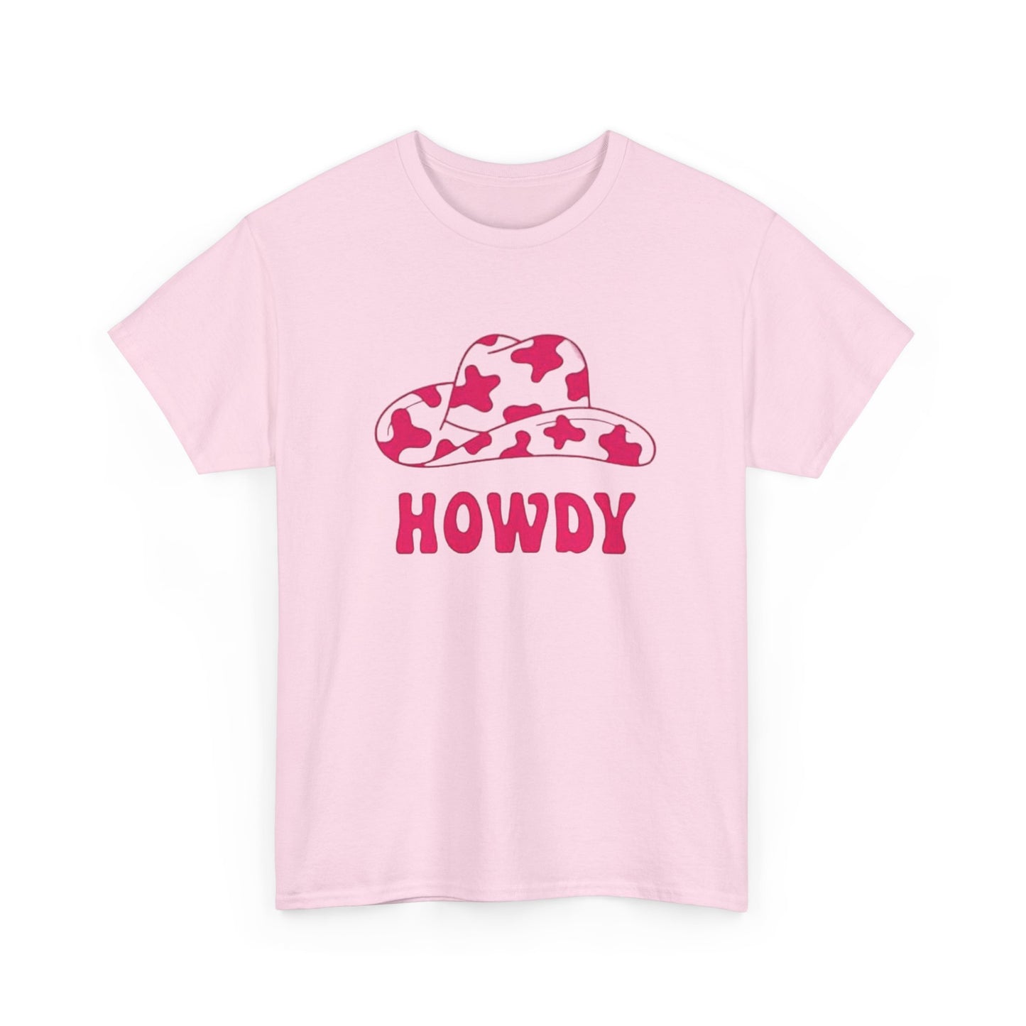 Cowgirl howdy vintage pink womens Texas cowboy Unisex Heavy Cotton Tee