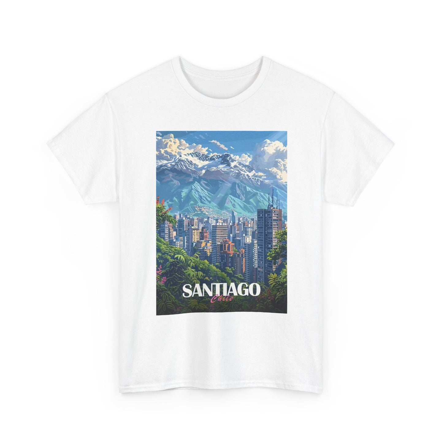 Santiago Chile T Shirt BRAND NEW Apparel Unisex Graphic Tee USA