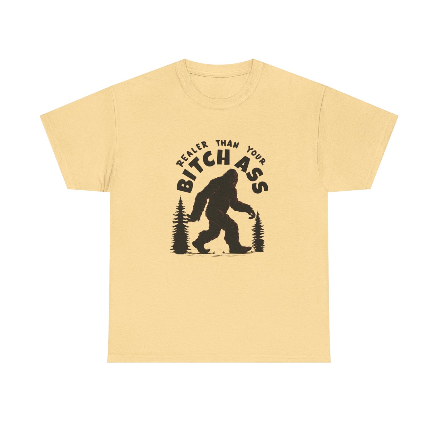 Funny Sasquatch Graphic T Shirt Unisex Heavy Cotton Tee