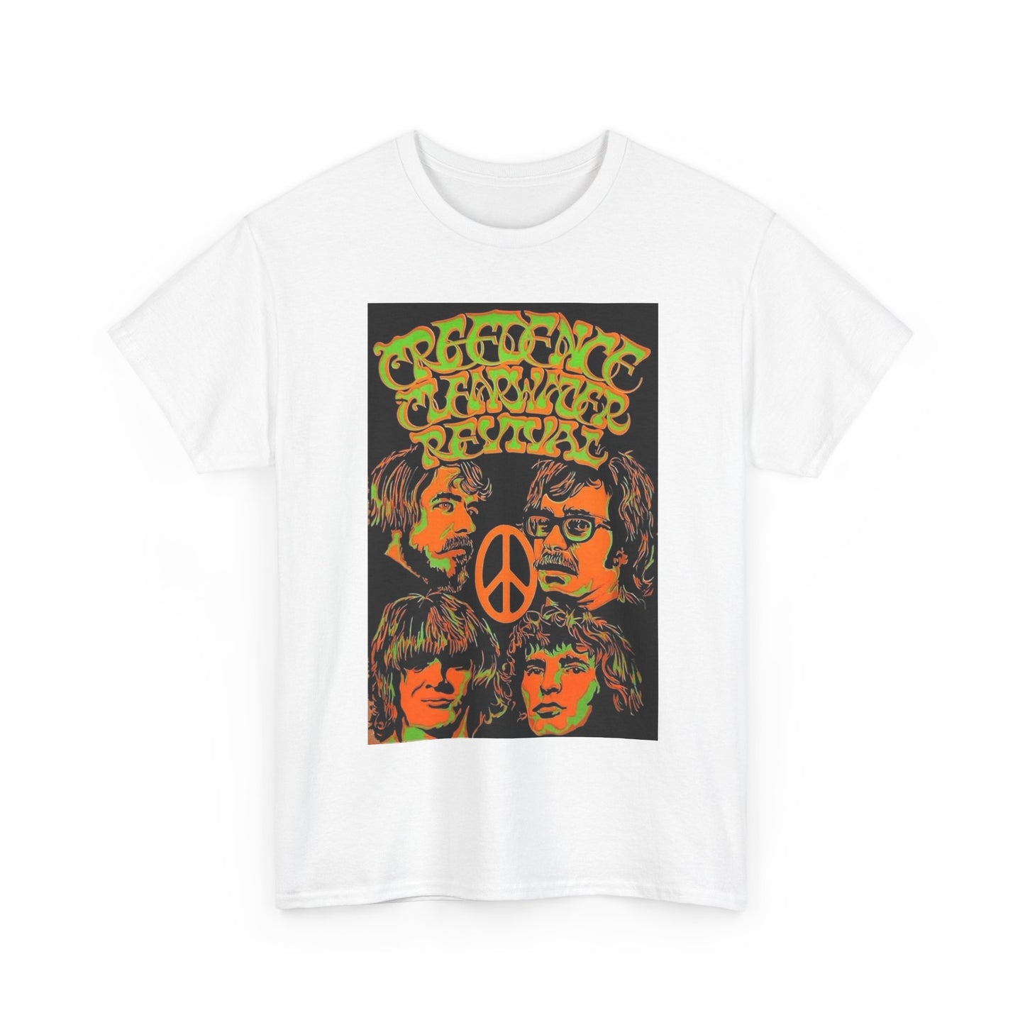 Creedence Clearwater Revival T-shirt vintage neon graphic Heavy Cotton Tee