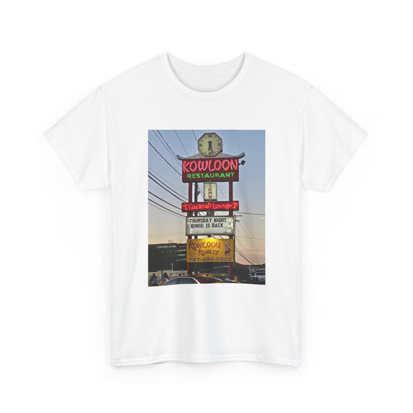 Kowloon Boston Chinese Food Restaurant Shirt Vintage Saugus Unisex Heavy Cotton