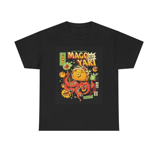 Mago Yaki Graphic T Shirt Cartoon The Mighty Unisex Heavy Cotton Tee