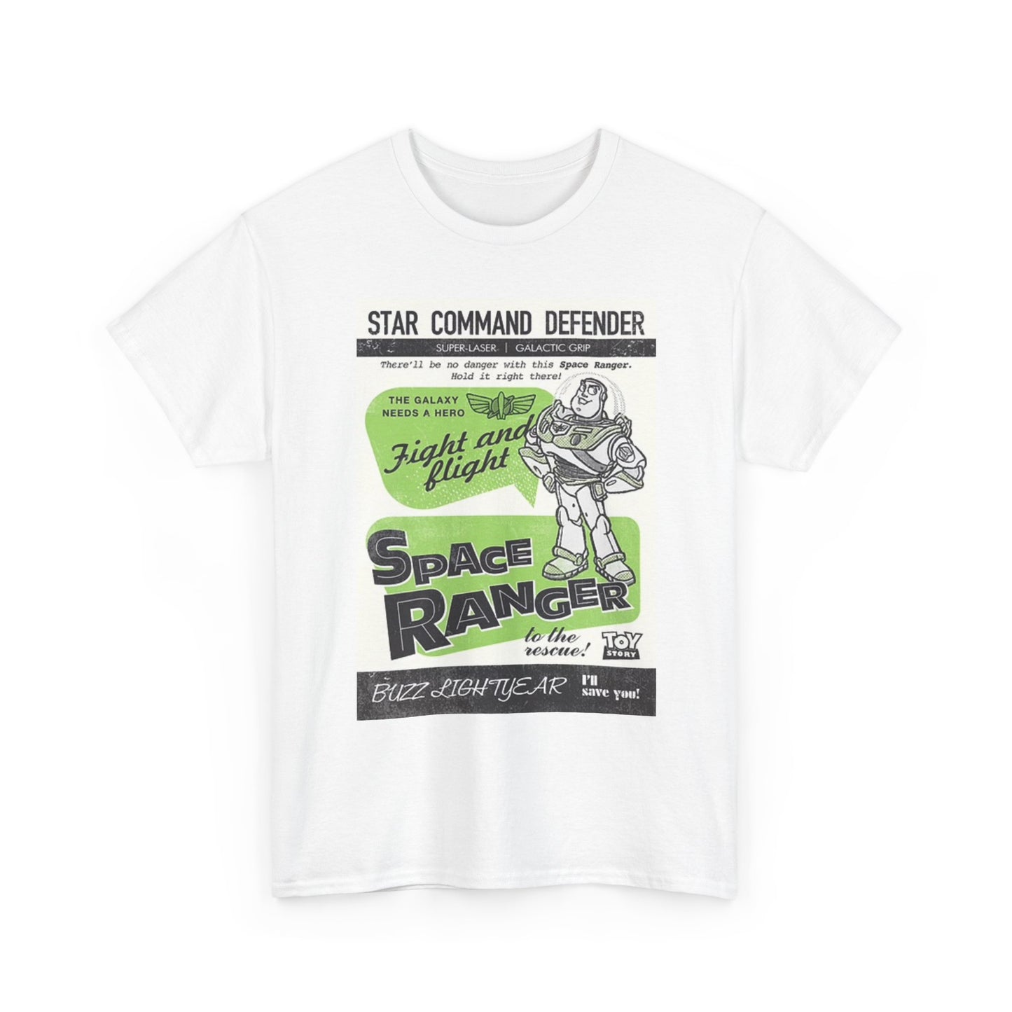 Space Ranger Graphic T Shirt Vintage Toy Poster Unisex Heavy Cotton Tee
