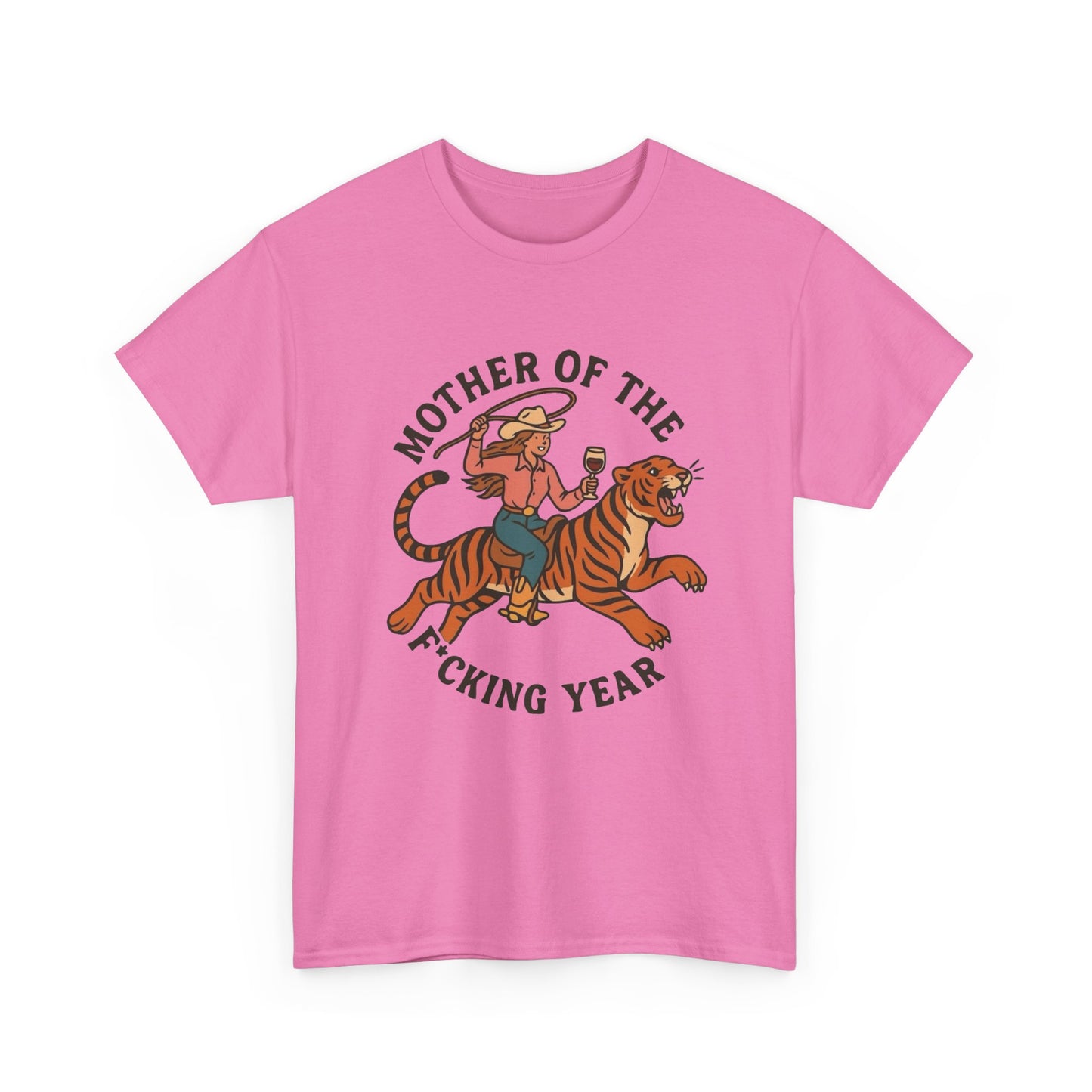 Mother Of The Year Graphic T Shirt NEW Vintage Unisex Heavy Cotton Tee