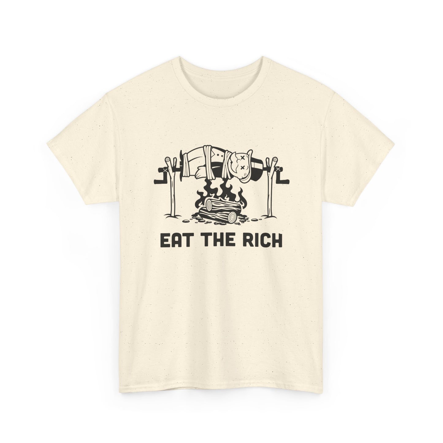 Eat The Rich Graphic T Shirt Unisex Heavy Cotton Tee