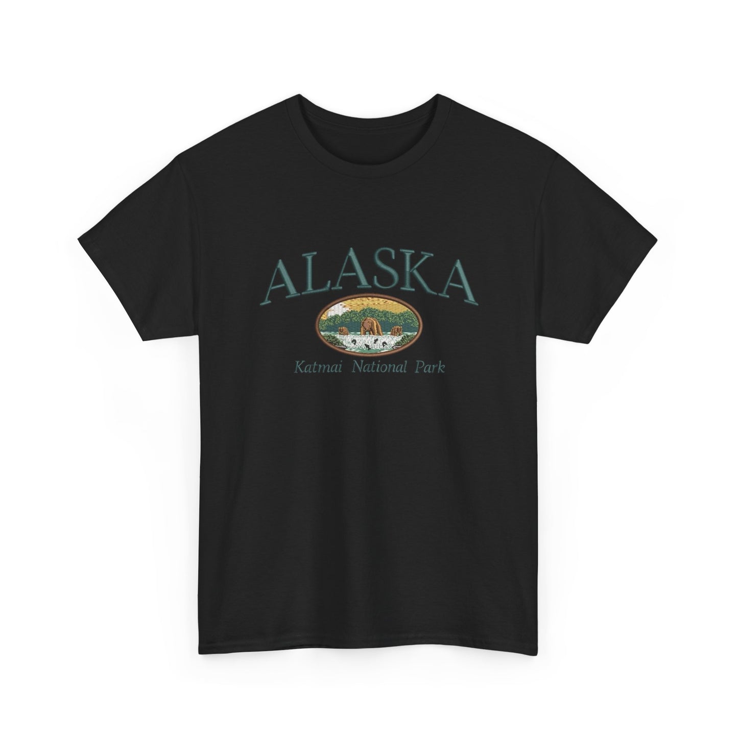 Alaska National Parks Graphic T Shirt NEW Unisex Heavy Cotton Tee