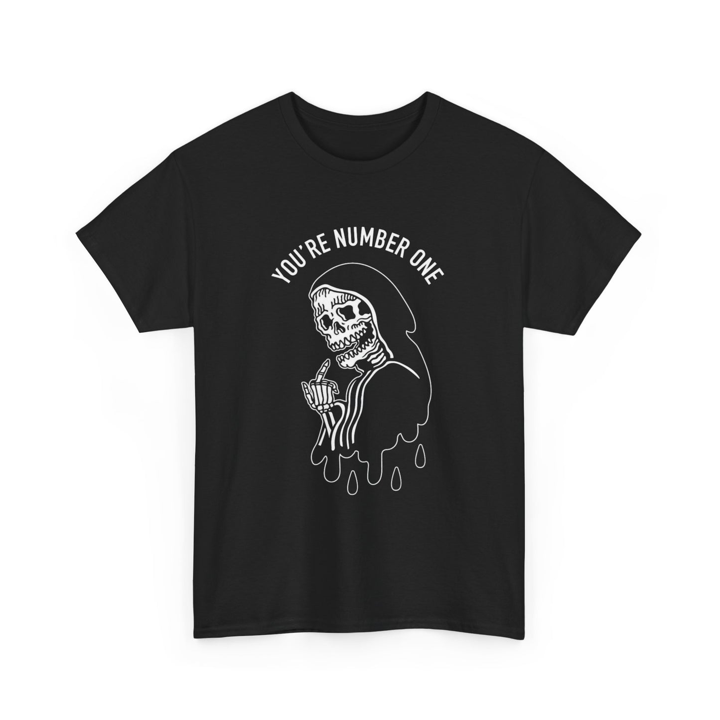 Funny Grim Reaper Graphic T Shirt Unisex Heavy Cotton Tee