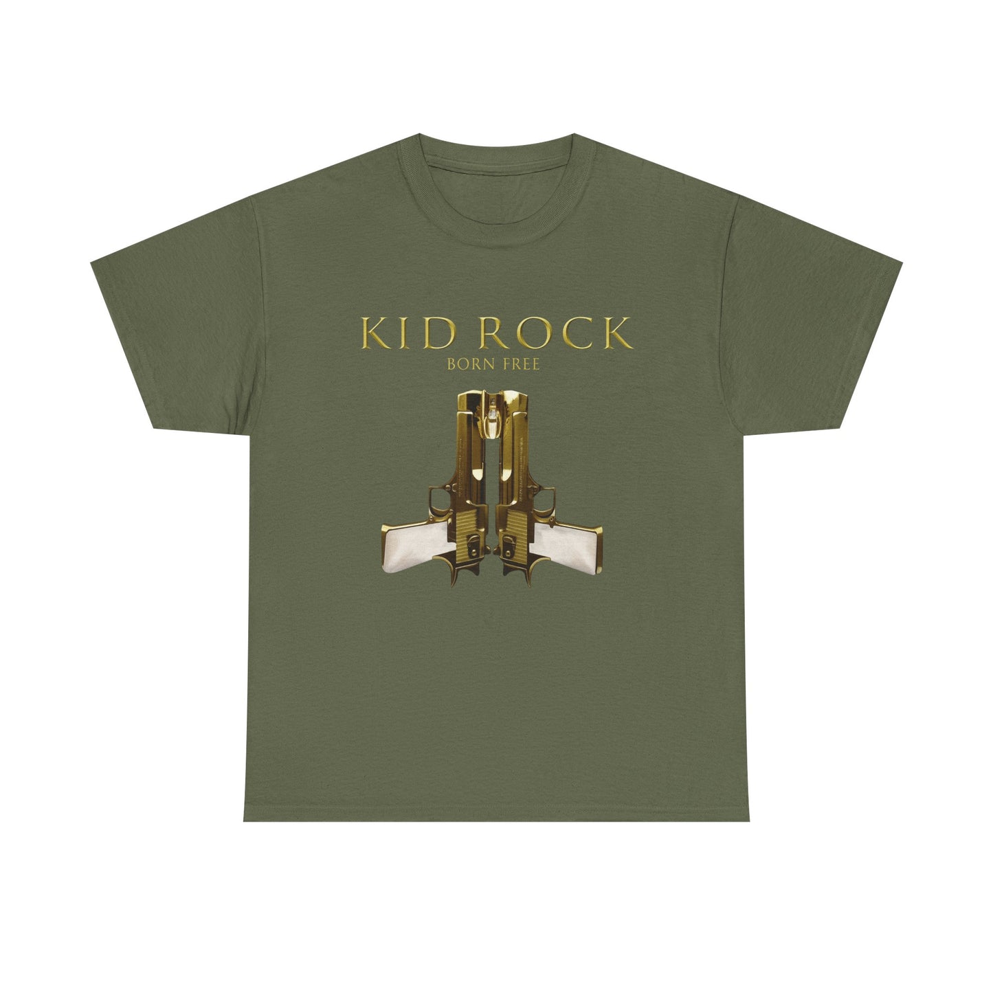 Kid Rock Born Free Graphic T Shirt Unisex Heavy Cotton Tee