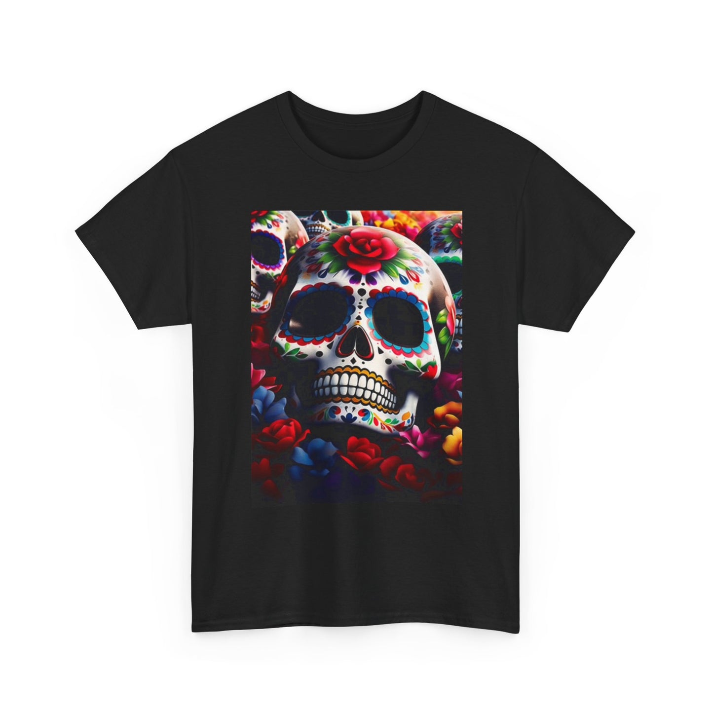 Day Of The Dead Tee, Vintage Art Graphic T-Shirt, Unisex Cotton Shirt, Dia De 3