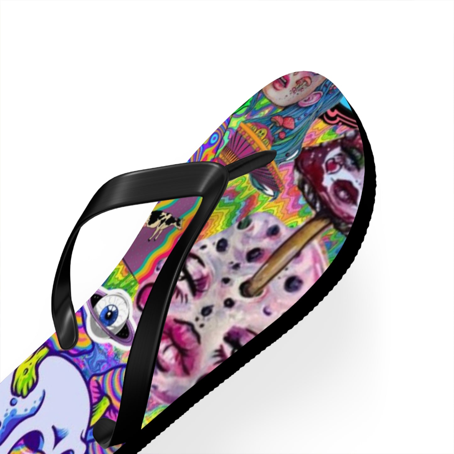 Alien Graphic Flip Flops, Sandals Slides, Summer Footwear, Brand New
