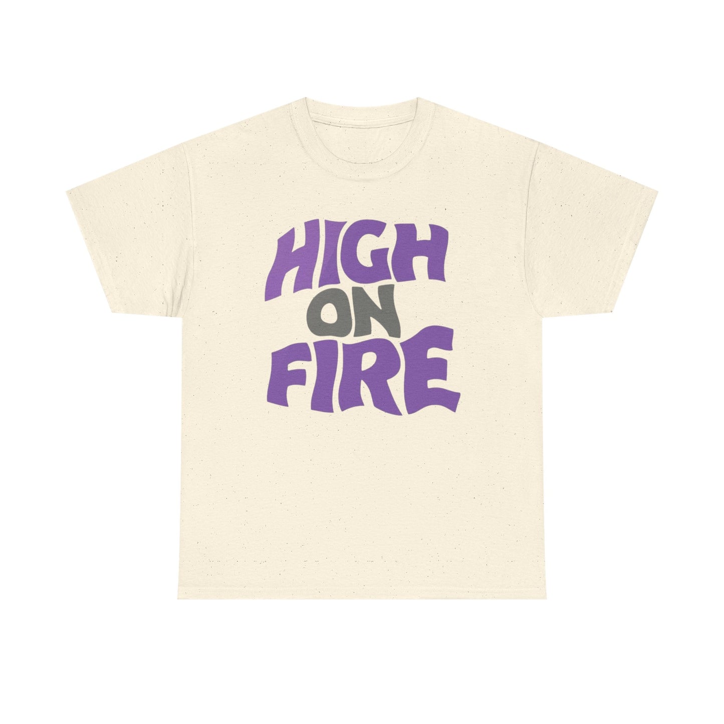 High On Fire Retro Graphic T Shirt Unisex Heavy Cotton Tee