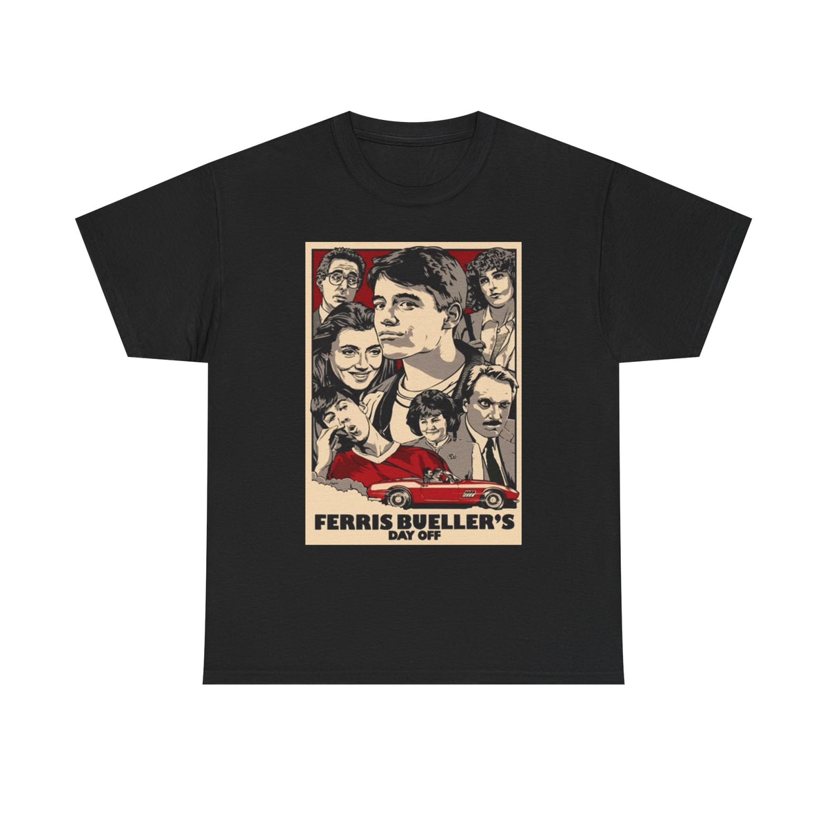 Ferris Buellers Day Off Graphic T Shirt BRAND NEW Apparel Unisex Heavy Cotton