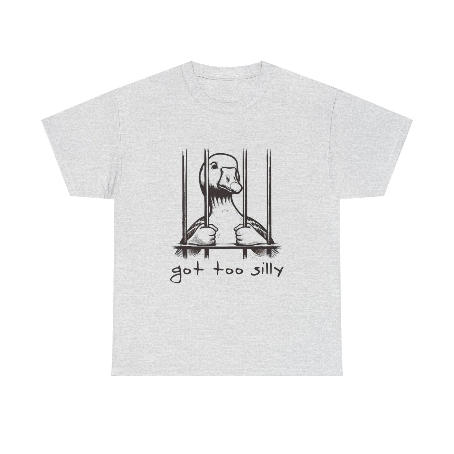 Silly Goose In Jail Funny Graphic T Shirt