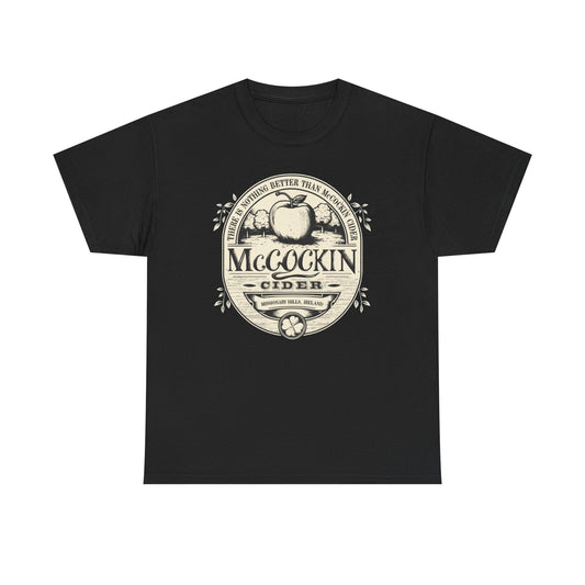 McCockin Cider Funny Sex Jokes Puns Graphic T Shirt Unisex Heavy Cotton Tee