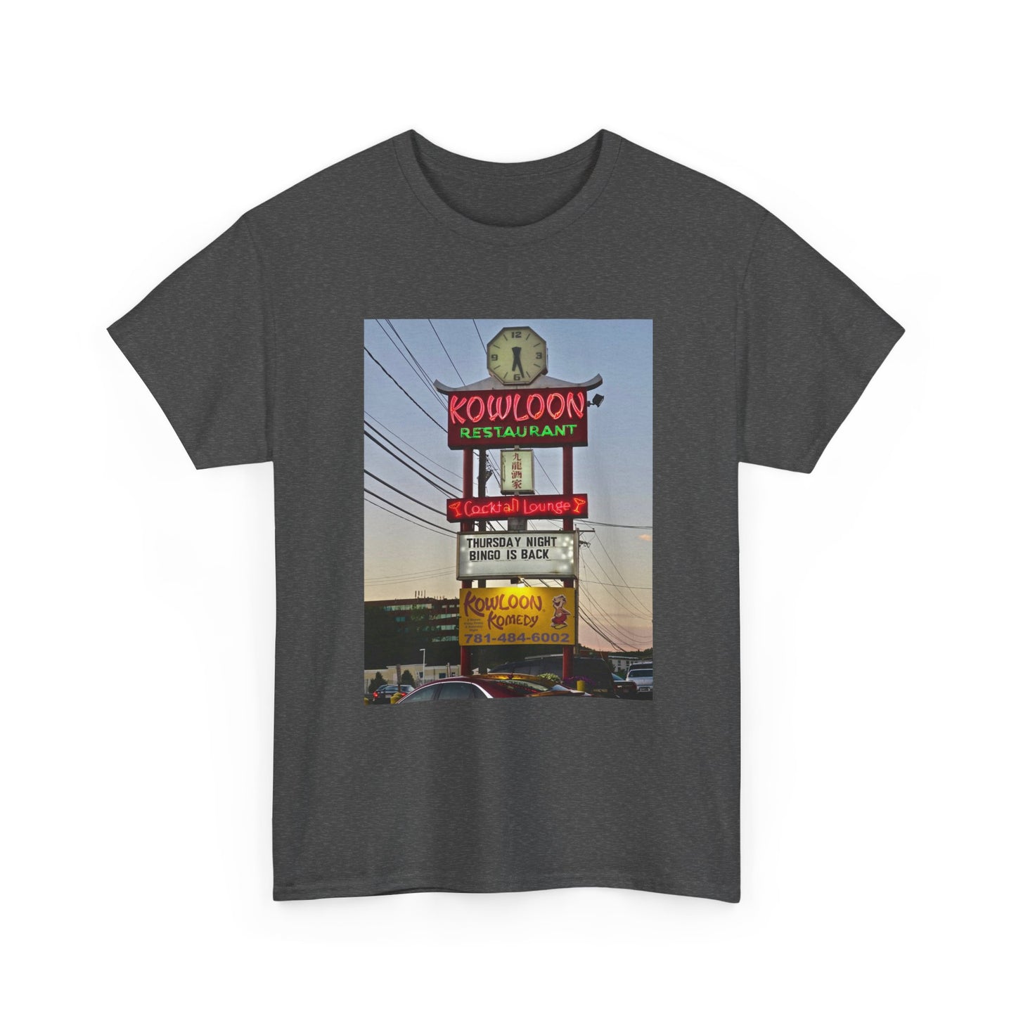 Kowloon Boston Chinese Food Restaurant Shirt Vintage Saugus Unisex Heavy Cotton