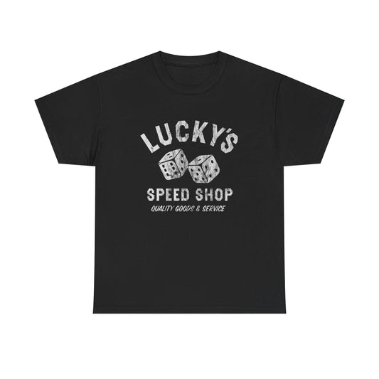 Lucky's Speed Shop Graphic T Shirt Heavy Cotton Tee NEW ADULT UNISEX