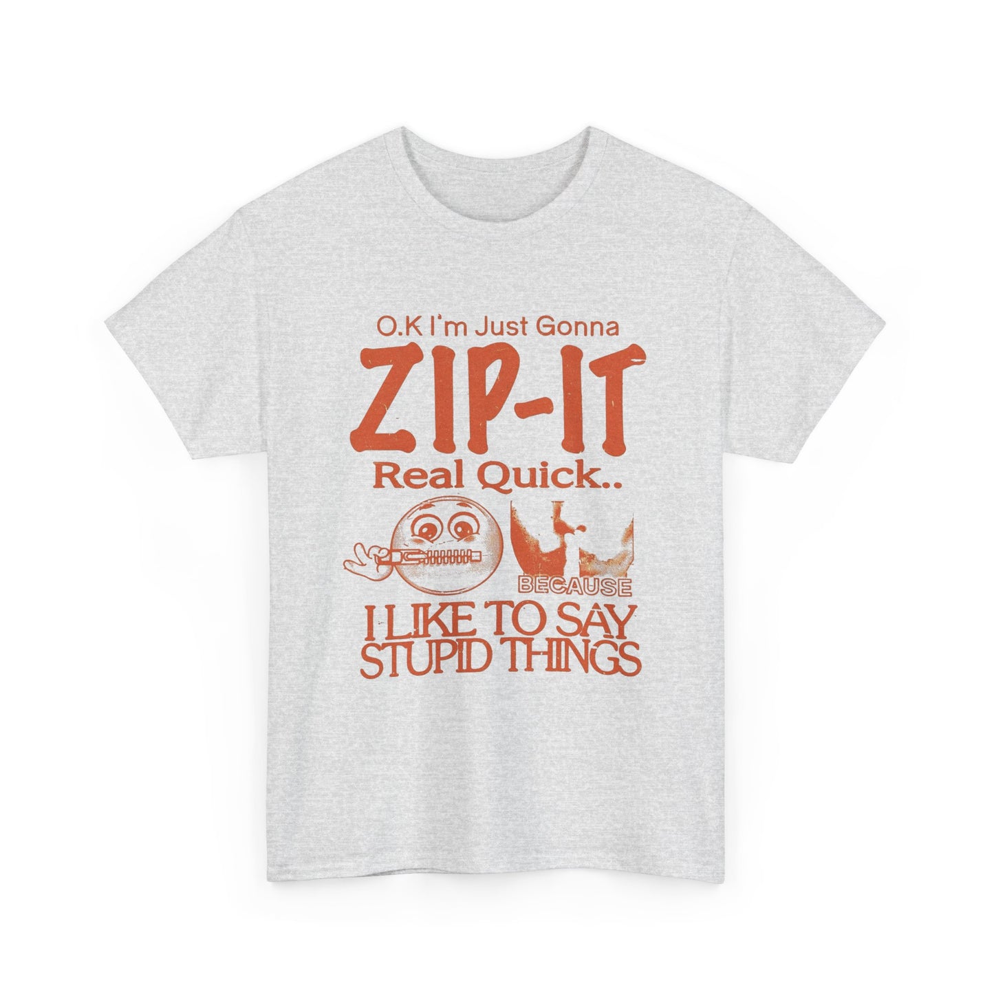 Zip It Real Quick Funny Graphic T Shirt Unisex Gift New AMERICAN VINTAGE