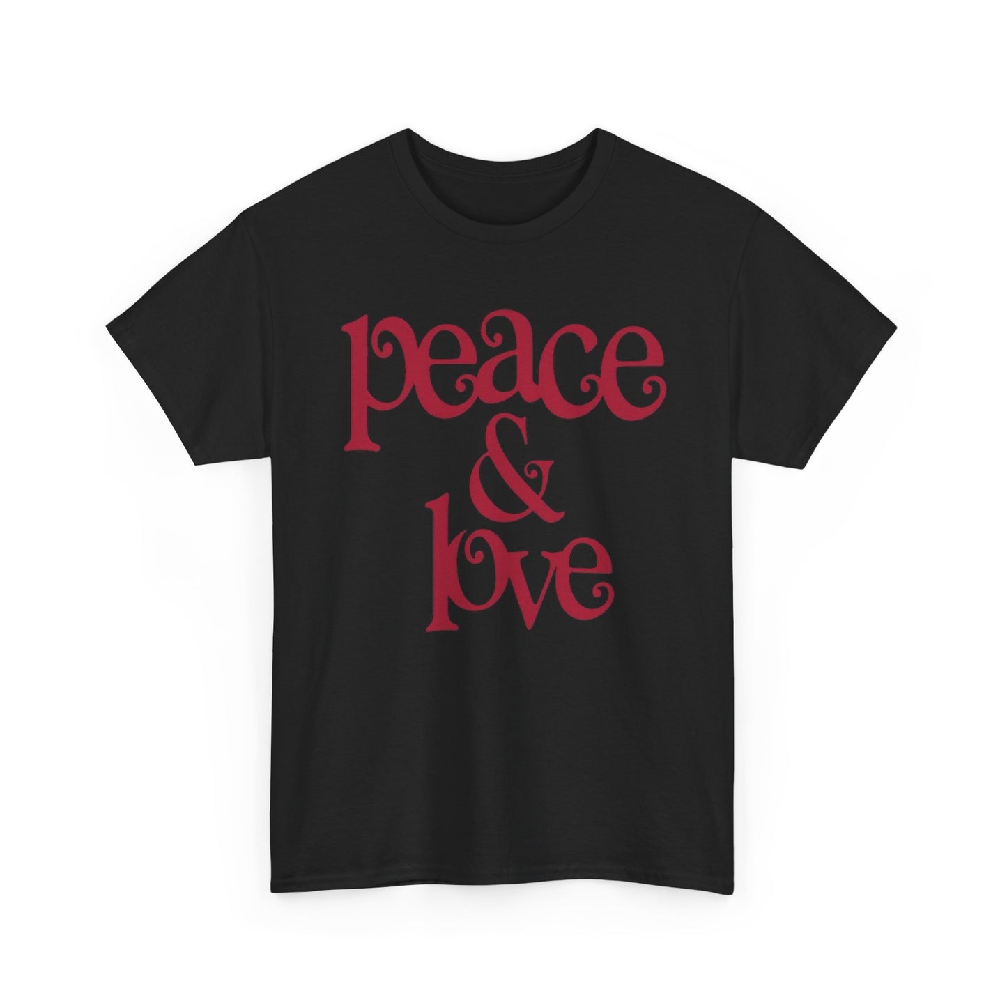 Peace And Love Retro Graphic T Shirt Adult NEW