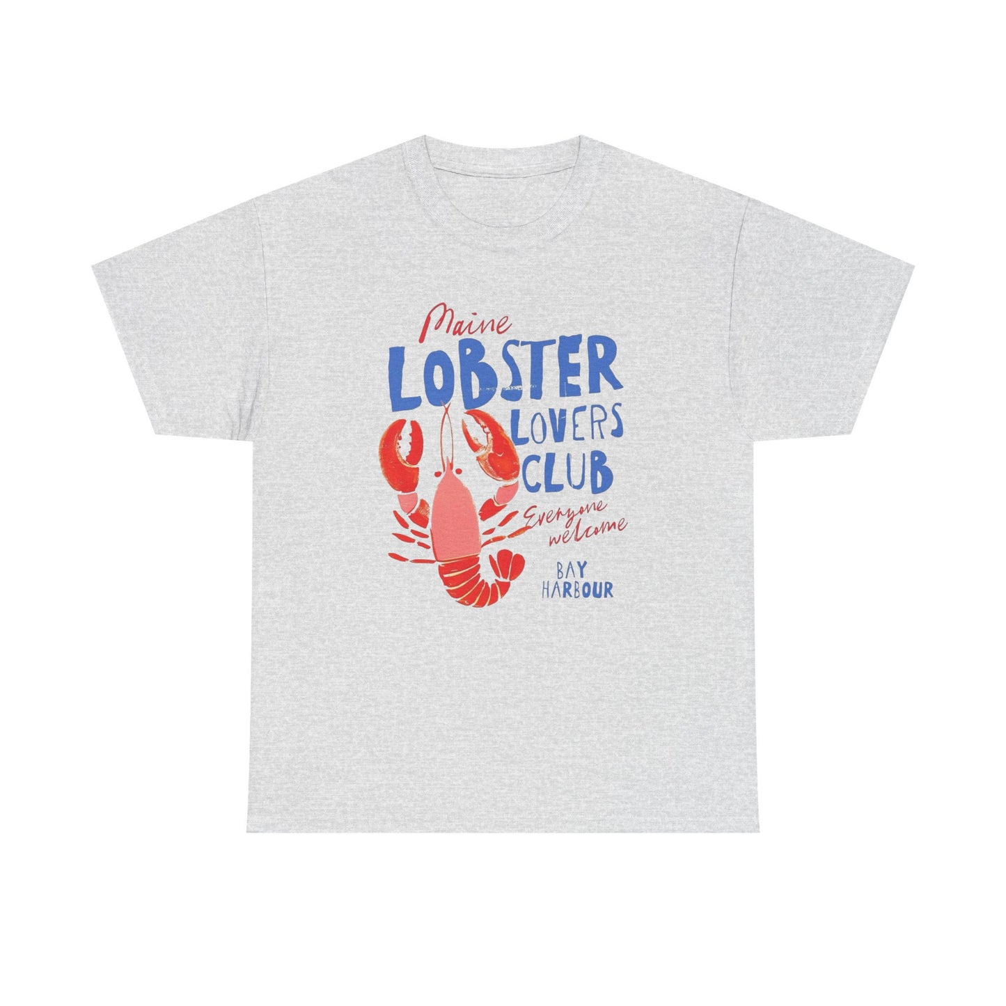 Maine Lobster Lovers Club Graphic T Shirt NEW ADULT
