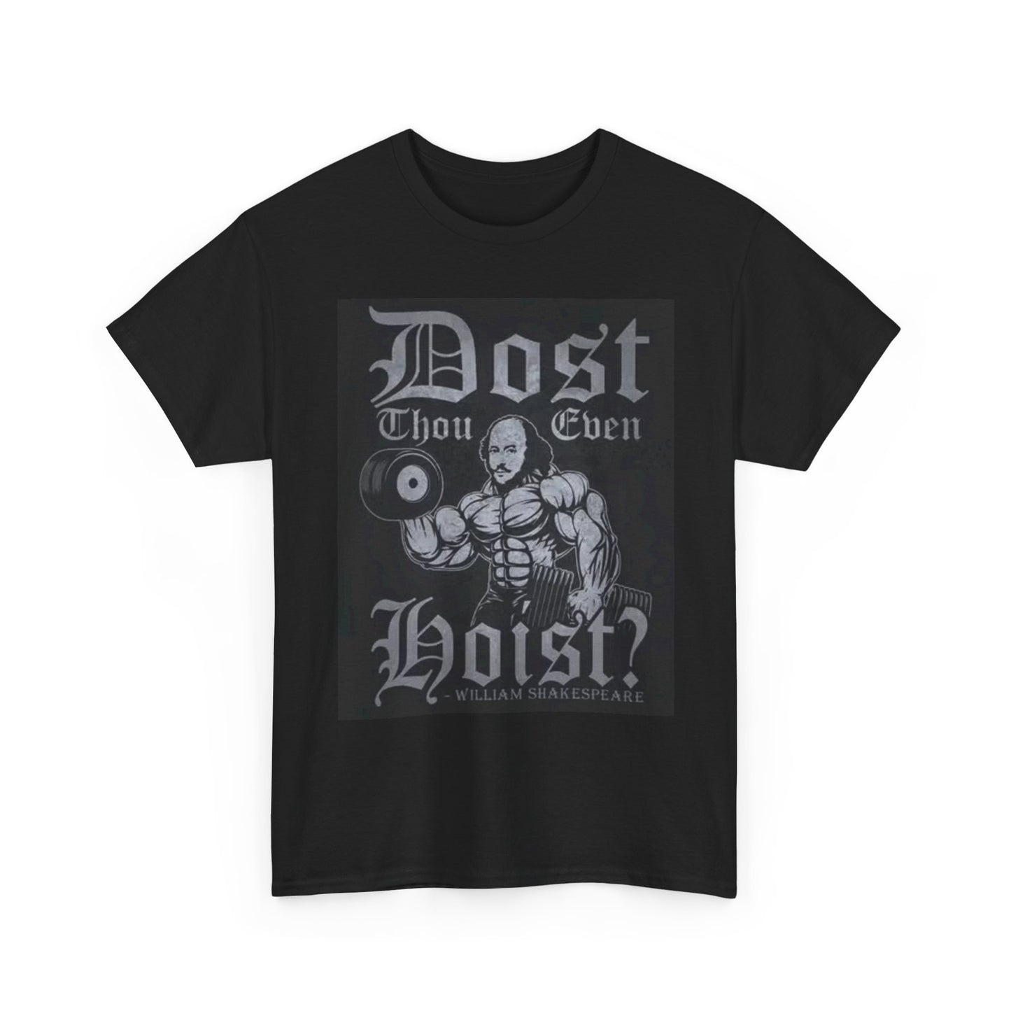 William Shakespeare Graphic T Shirt GYM Weight Training Unisex Heavy Cotton Tee