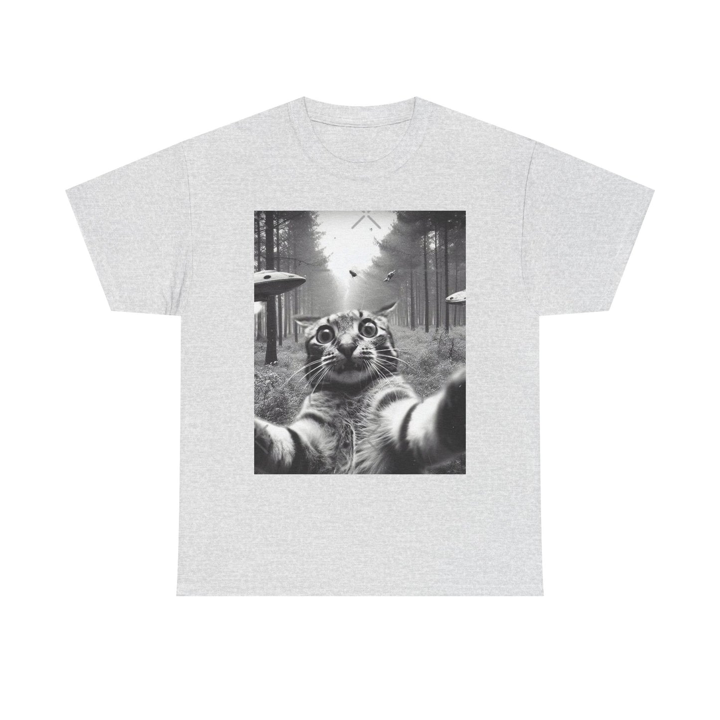 Funny Cat Alien Selfie Graphic T Shirt NEW Cotton Tee Gift