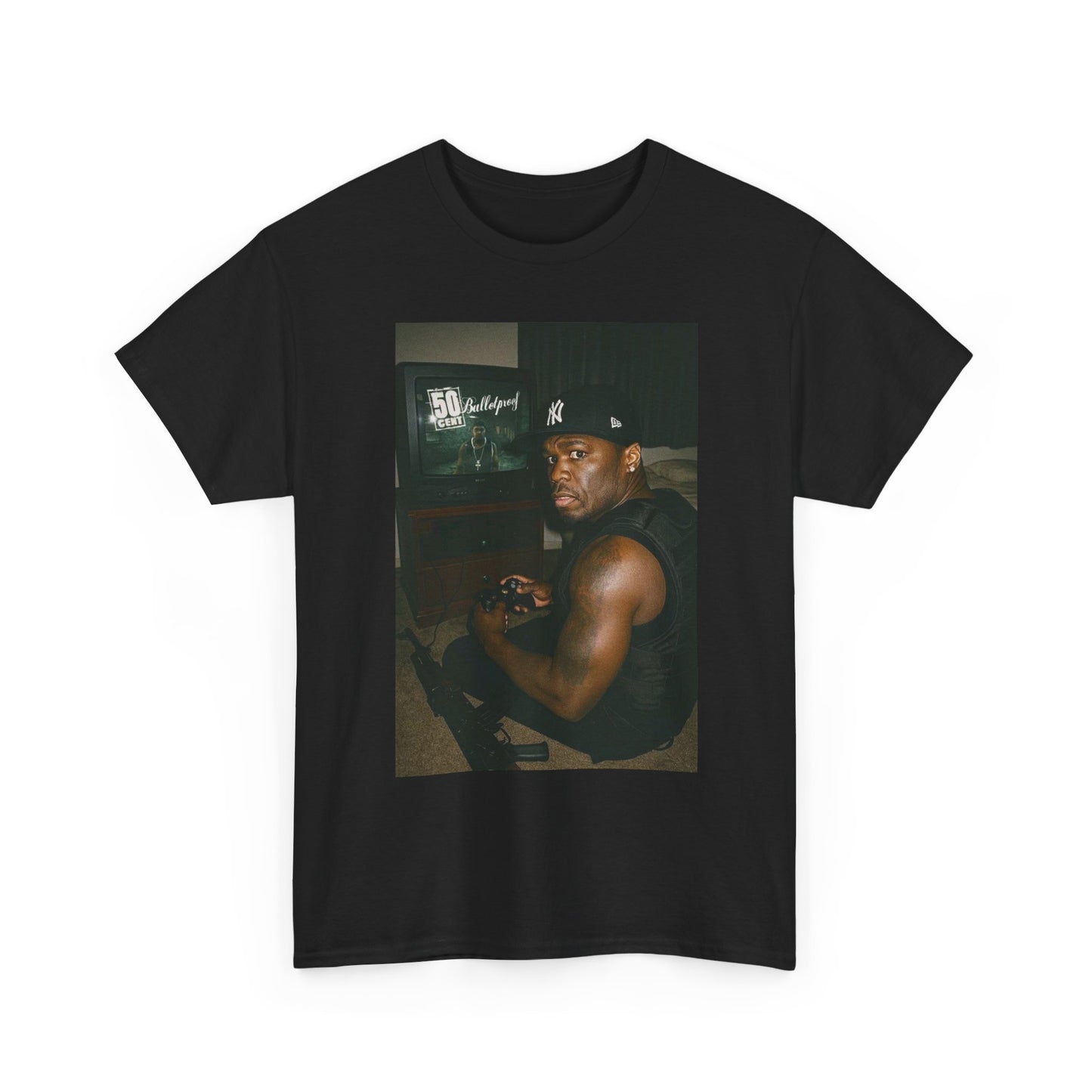 50 Cent Bulletproof Funny Graphic T Shirt G Unit Retro Unisex Heavy Cotton Tee