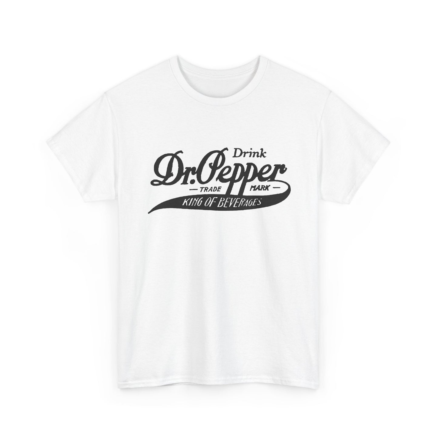 Dr Pepper Tshirt Retro Soda Pop Logo Vintage Beverage Unisex Heavy Cotton Tee