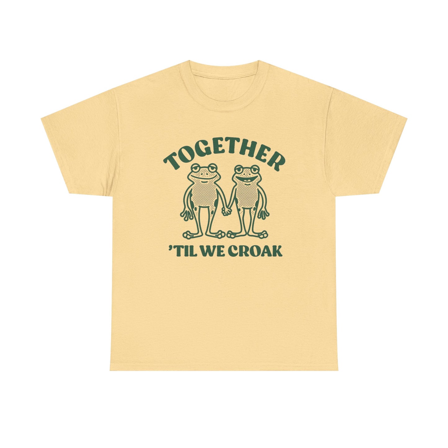 Together Till We Croak Funny Couples Graphic T Shirt Men's Heavy Cotton Tee