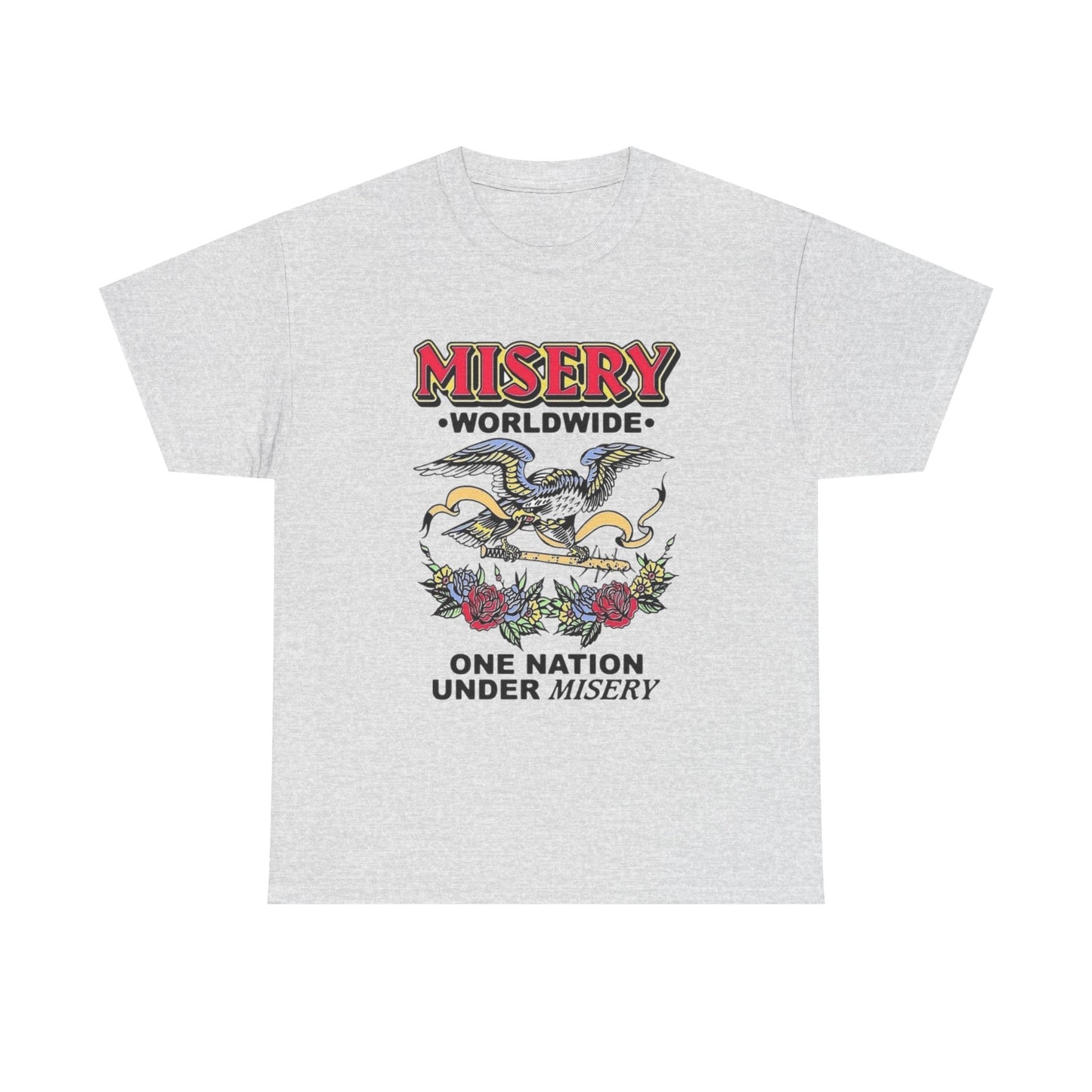 Misery Worldwide Graphic T Shirt NEW Adult Unisex Heavy Cotton Tee