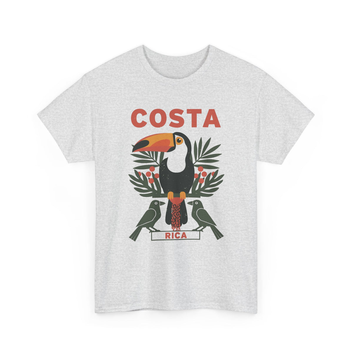 Costa Rica Graphic T Shirt Retro 80's Men's Heavy Cotton Tee