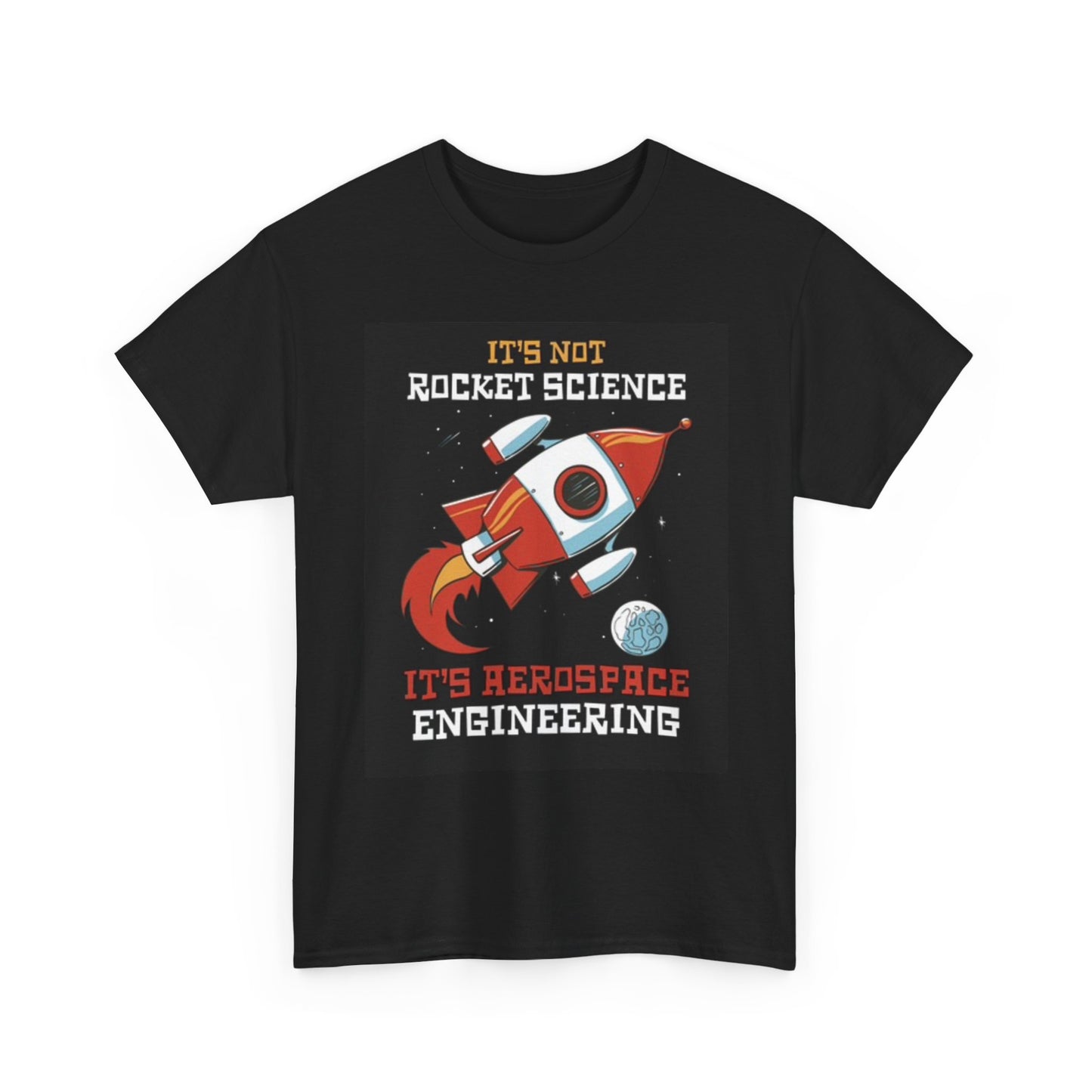 Aerospace Engineering Funny Graphic T Shirt Unisex Heavy Cotton Tee