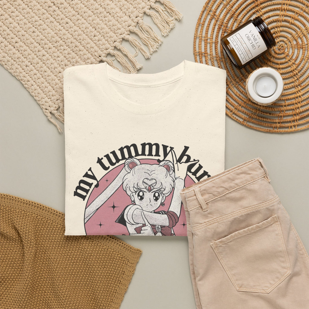 My Tummy Hurts, I'm Mad at the Government Graphic T-Shirt Men's Graphic Tee