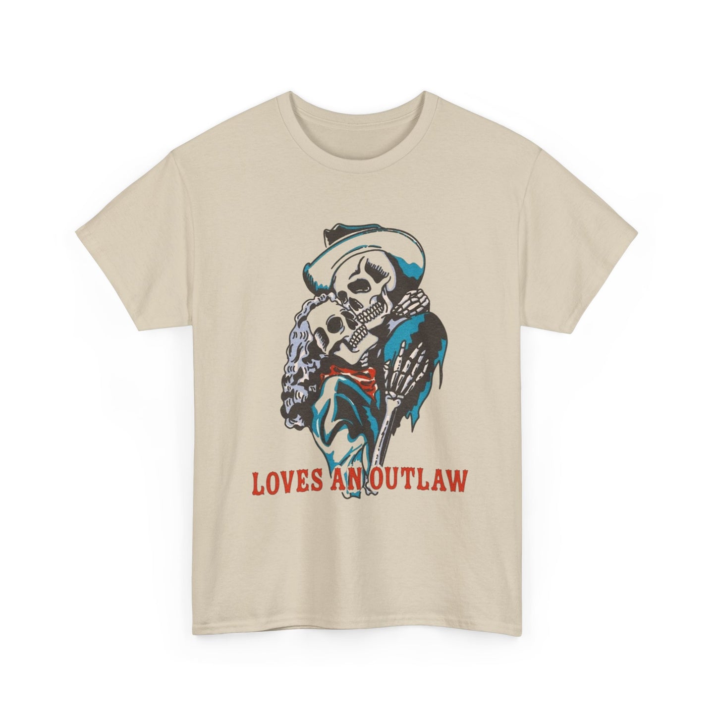 Loves An Outlaw Western Graphic T Shirt S-5XL NEW Unisex Heavy Cotton Tee