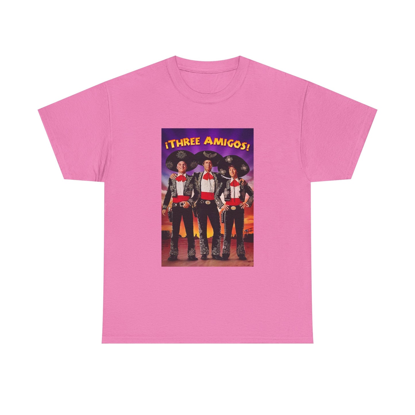 Three Amigos Tshirt Steve Martin Graphic Vintage Comedy Unisex Heavy Cotton Tee