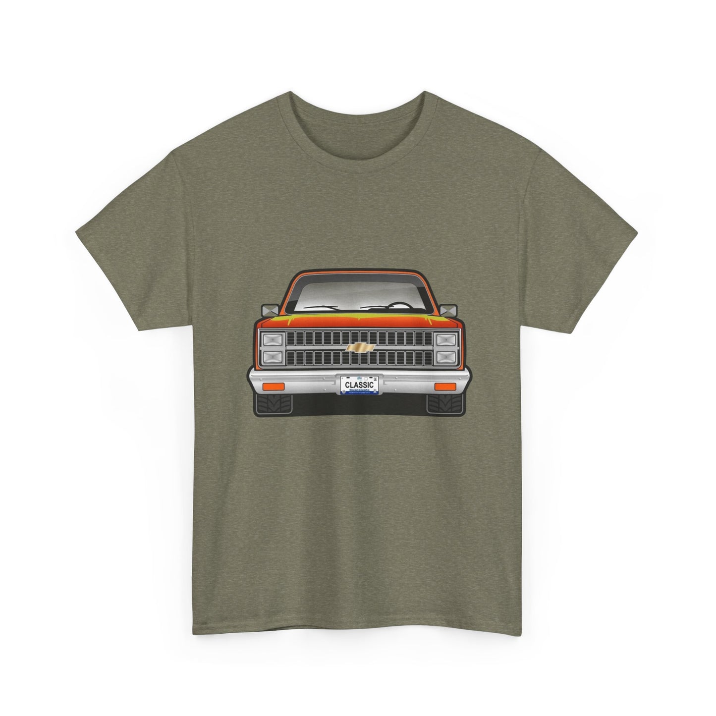 Classic Retro Pickup Truck Graphic T Shirt Unisex Heavy Cotton Tee NEW
