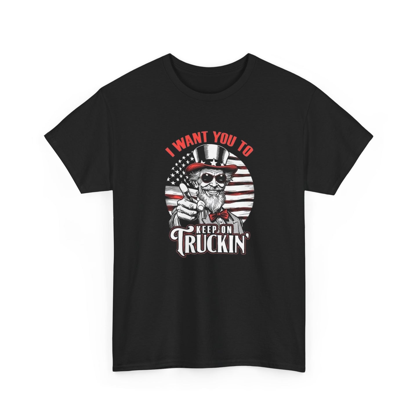 Keep On Truckin Graphic T-Shirt Unisex Heavy Cotton Tee NEW