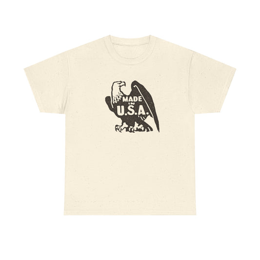 Eagle Made In The USA Graphic T Shirt NEW ADULT Unisex Heavy Cotton Tee