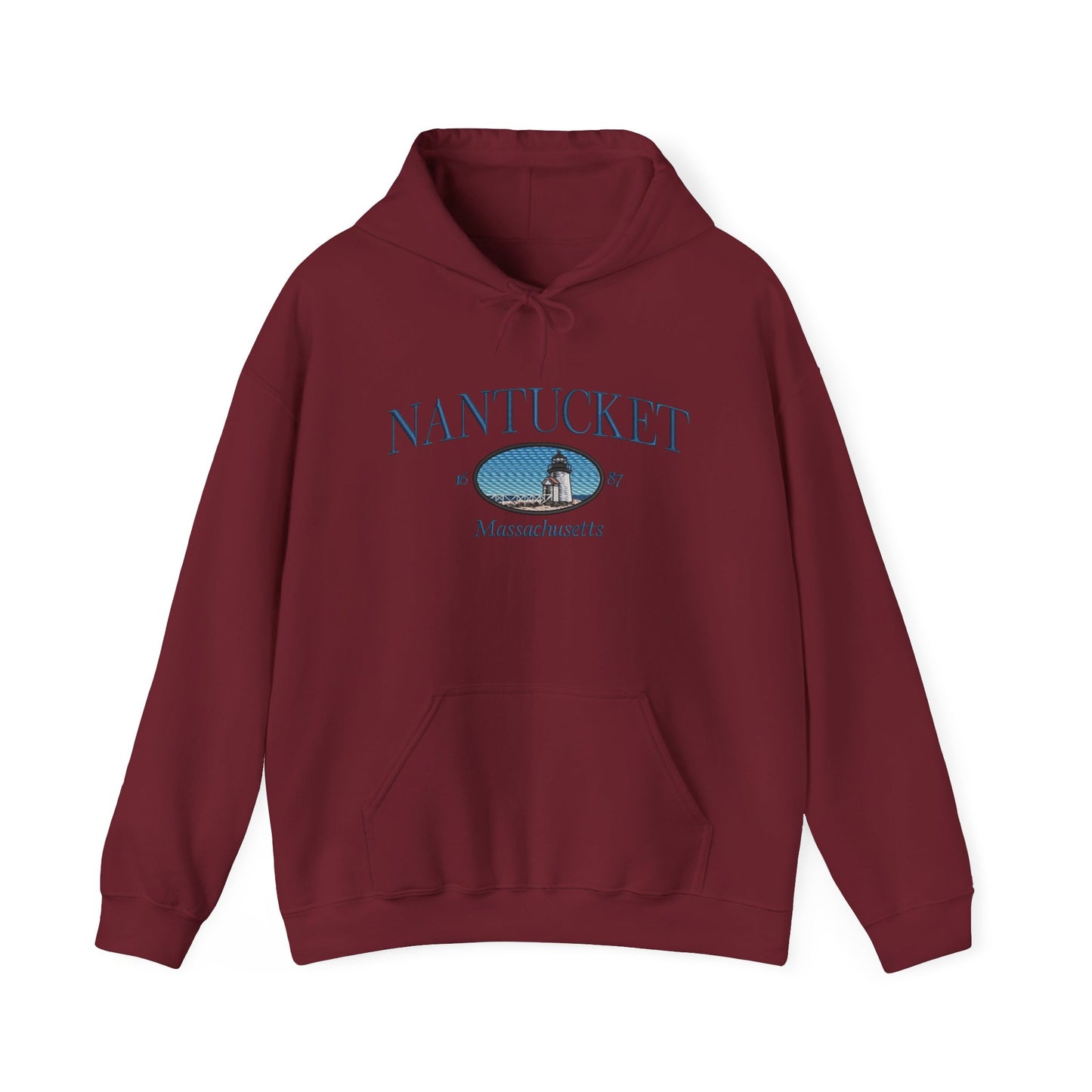 Nantucket Massachusetts Graphic Hoodie Heavy Blend Sweatshirt NEW