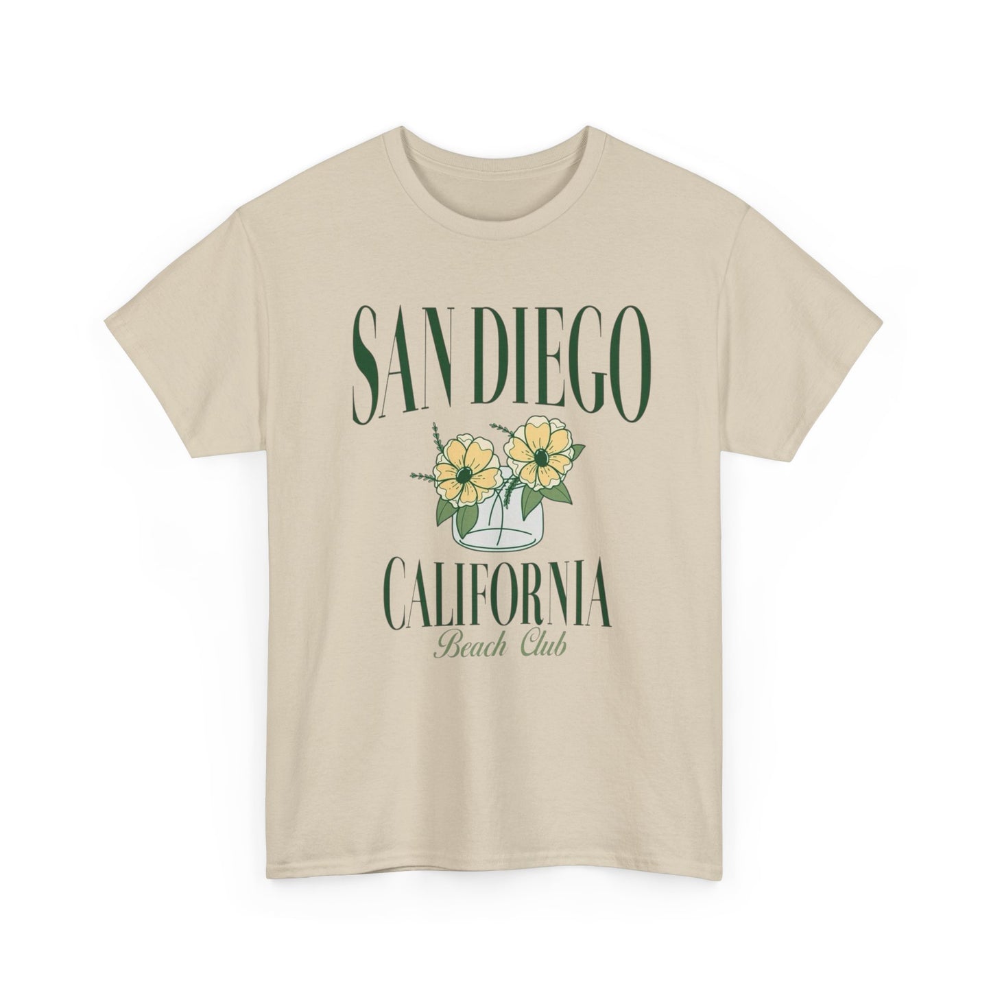 San Diego California Beach Club Graphic T Shirt Adult New Tee