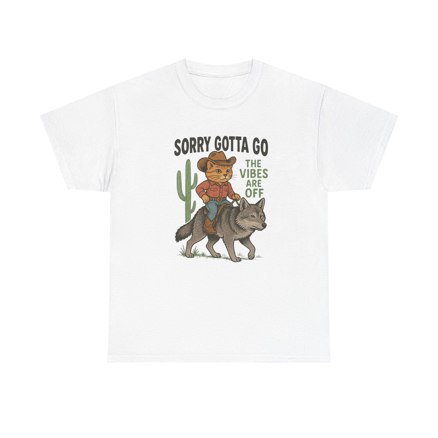 Gotta Go The Vibes Are Off Graphic T Shirt Cotton Tee Retro Gift