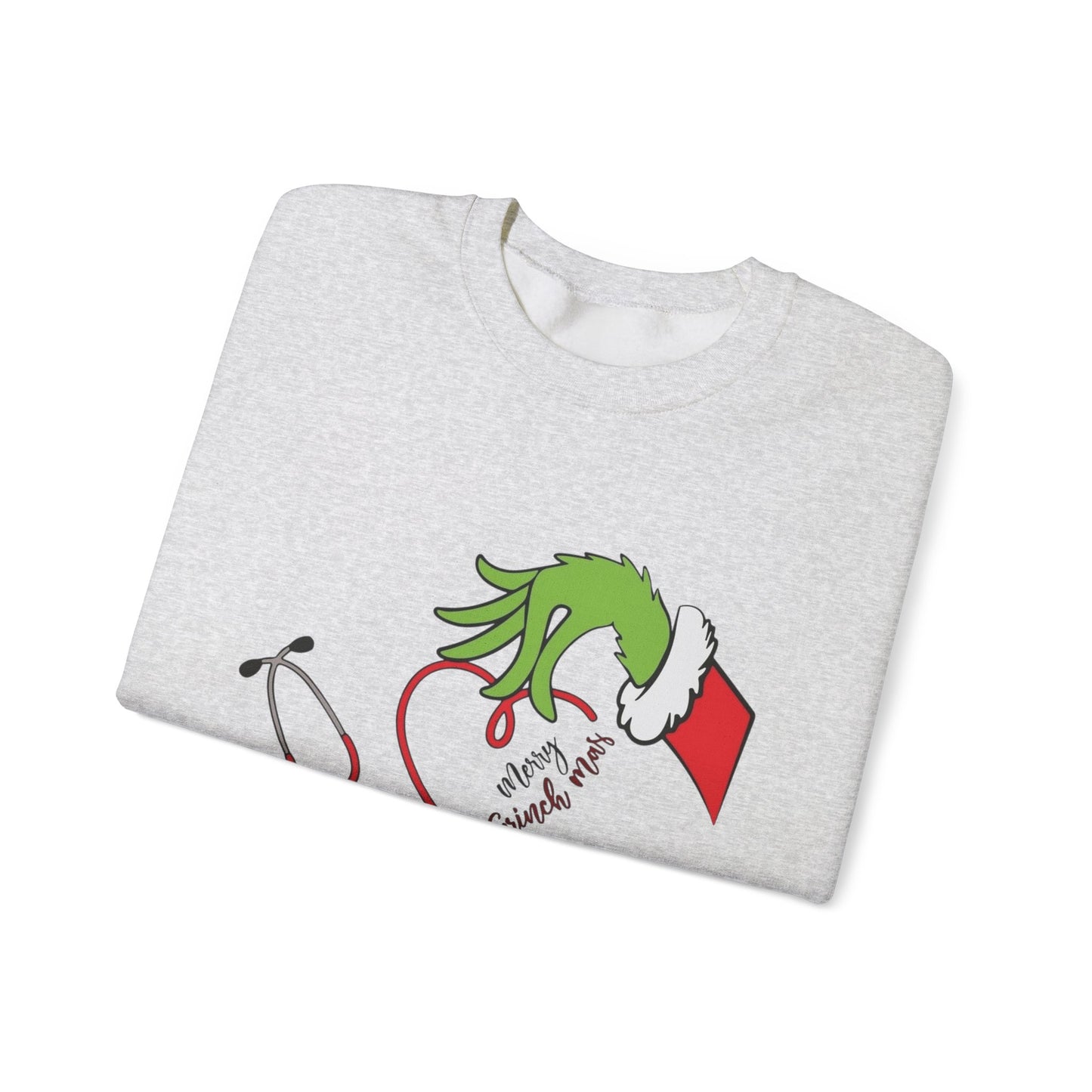 The Grinch Graphic Nurse Doctor Sweater NEW Heavy Blend™ Crewneck Sweatshirt