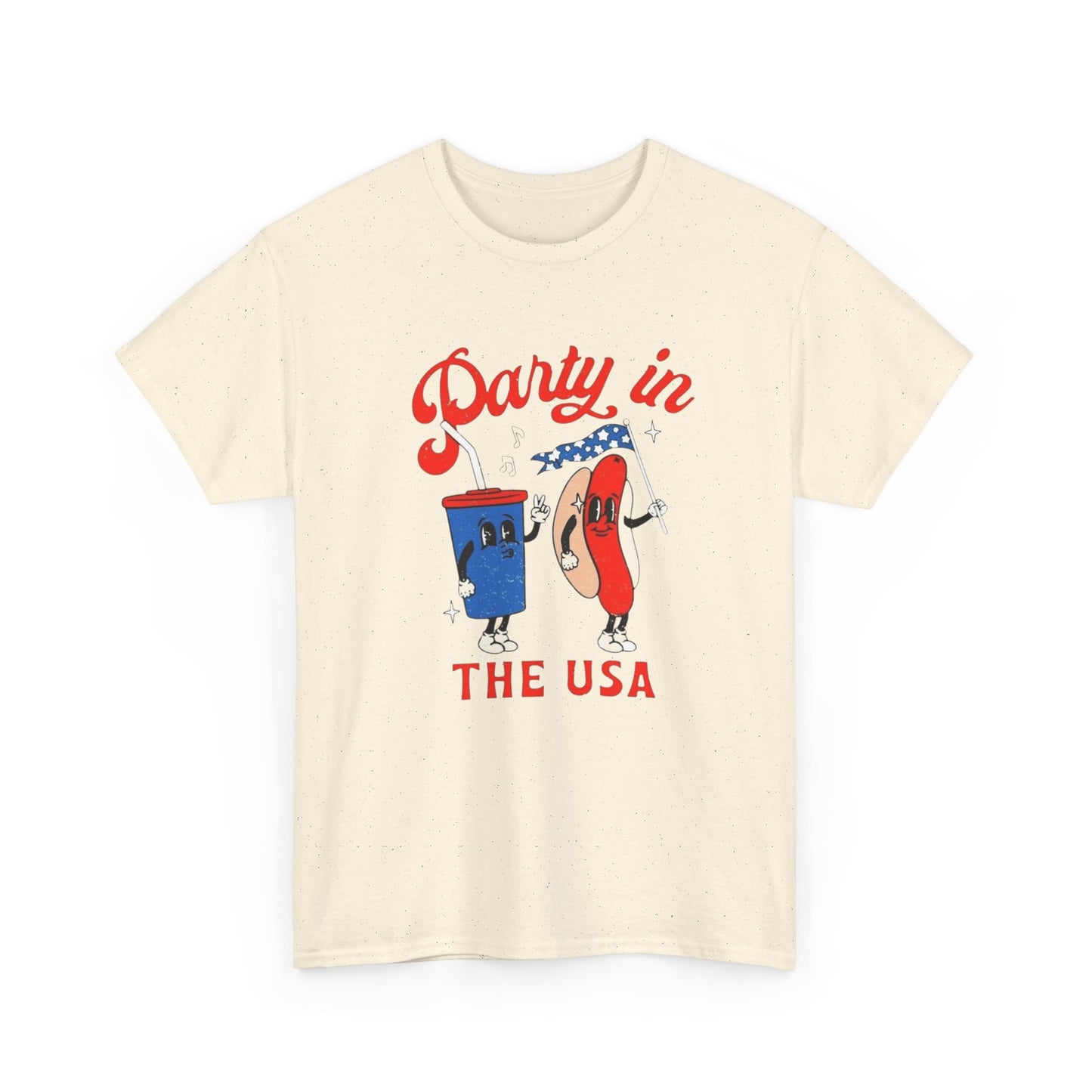 Party In The USA BBQ 4th July Graphic T Shirt ADULT NEW